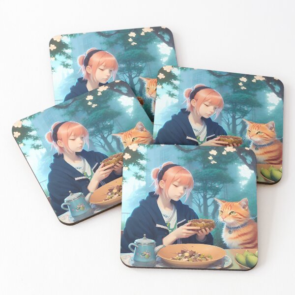 Item preview, Breakfast with cat designed and sold by Uspekh20.