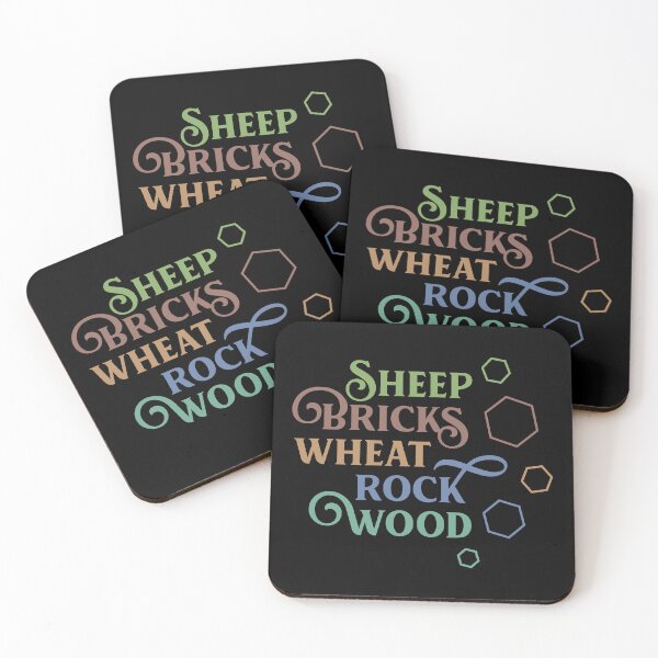 Item preview, Settlers Resources Minimalist Board Games designed and sold by pixeptional.