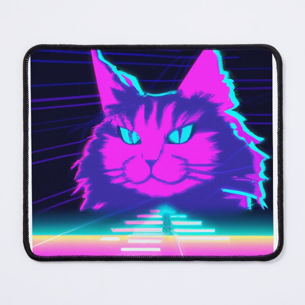 Artikelvorschau, Synth-Wave-Kat entworfen und verkauft von AtlantisApparel.