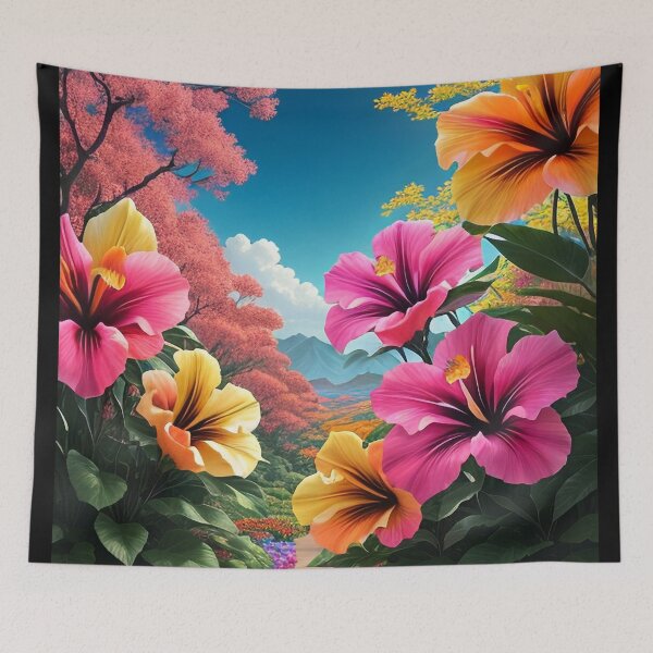 Item preview, a group of flowers sitting on top of a lush green field designed and sold by Enga6.