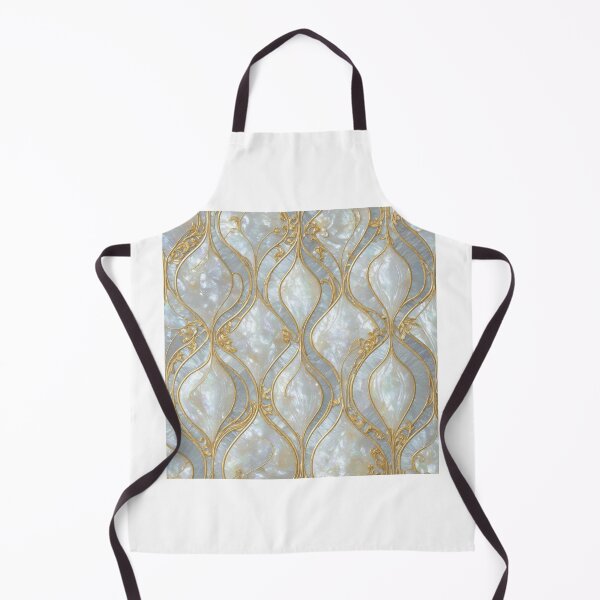Item preview, Shimmering pearl inlay with ornate gold filigree decoration illustration designed and sold by ArtyBuys.