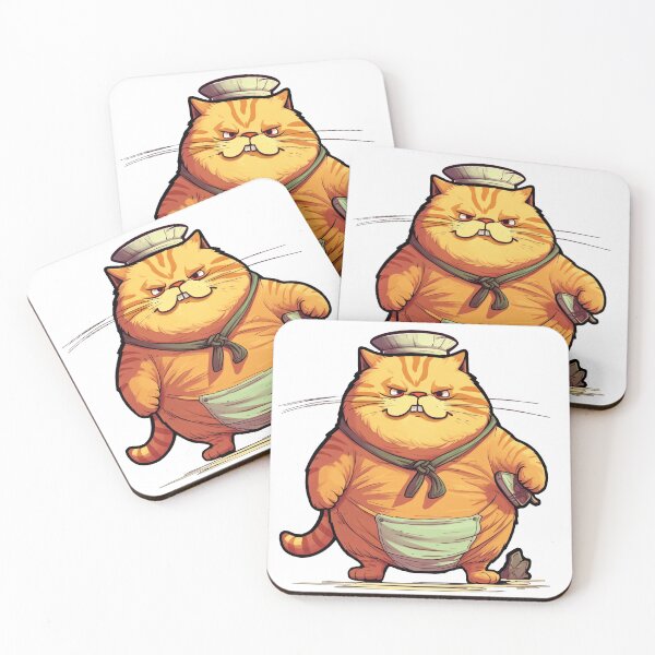 Item preview, Fluffy orange cat with a toothy smile - Master Chef edition designed and sold by Meme Dream.