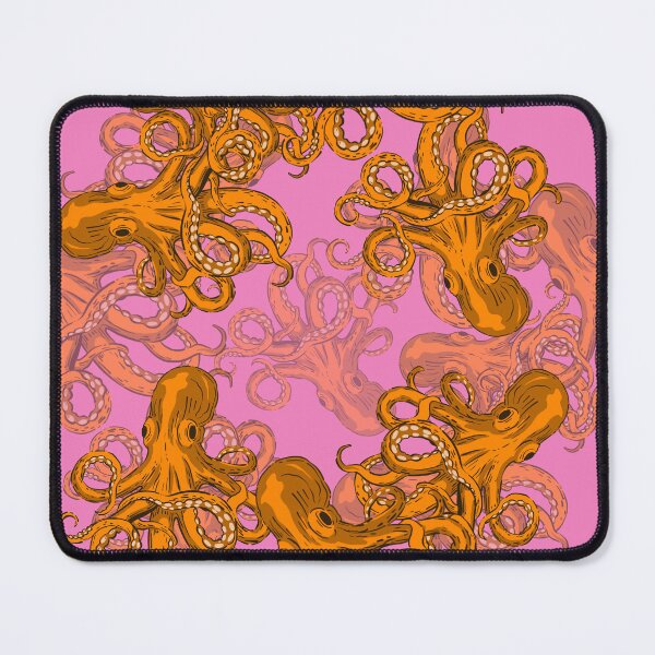 Artikelvorschau, Krakenmuster pink orange entworfen und verkauft von Raduna.