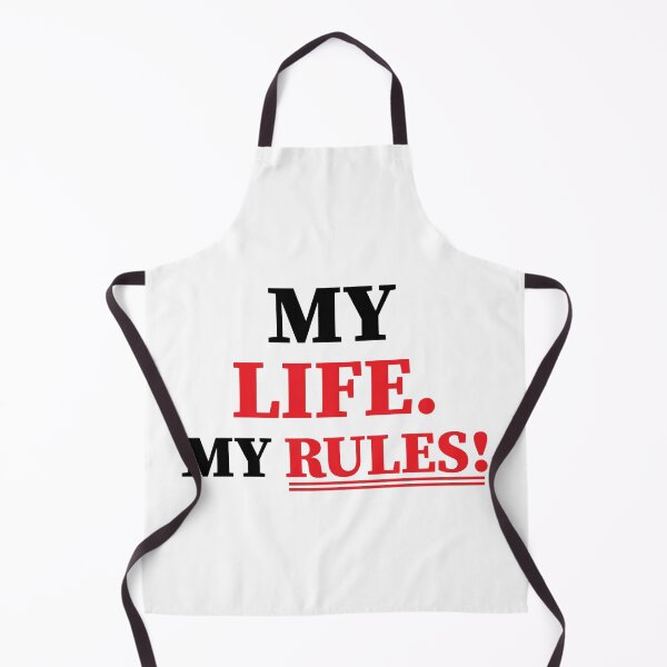 Item preview, funny motive quote MY LIFE MY RULES designed and sold by MortalRight.