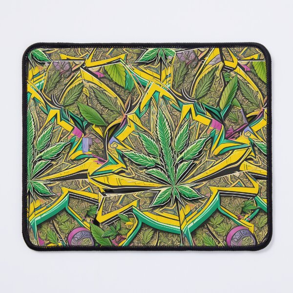 Item preview, Weed Pattern Trippy Psychedelic Marijuana Leaves designed and sold by EddieBalevo.