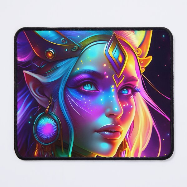Item preview, Magic Elf | neon design | Fantasy | Psychedelic Elf | AI art designed and sold by RPDesigns91.