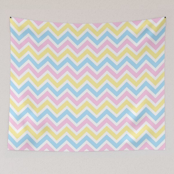 Item preview, Chevron Pattern. Pastel Pink Blue Yellow color designed and sold by Aetherier.
