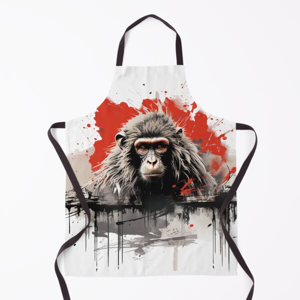 Item preview, Wabi-Sabi Macaque in Ink Wash designed and sold by Rebel-Zone.