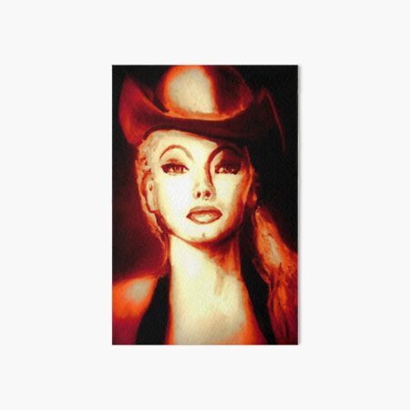 "THIS WAS BURLESQUE" - LILI ST.CYR COWGIRL CROP SUN TONES Art Board Print