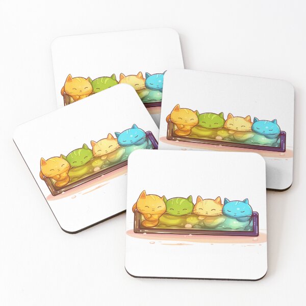 Item preview, Sleeping Slime Cats - Cats are liquid designed and sold by Meme Dream.