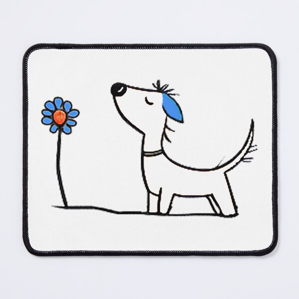 Item preview, Sky Blue Ear Puppy with Flower designed and sold by Cat & Puppy.