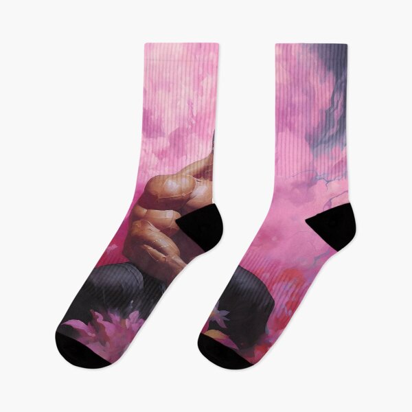 Item preview, Muscular Shirtless Man Sitting and Clasping His Hands Among Pink Cotton Clouds designed and sold by SingularityGeek.