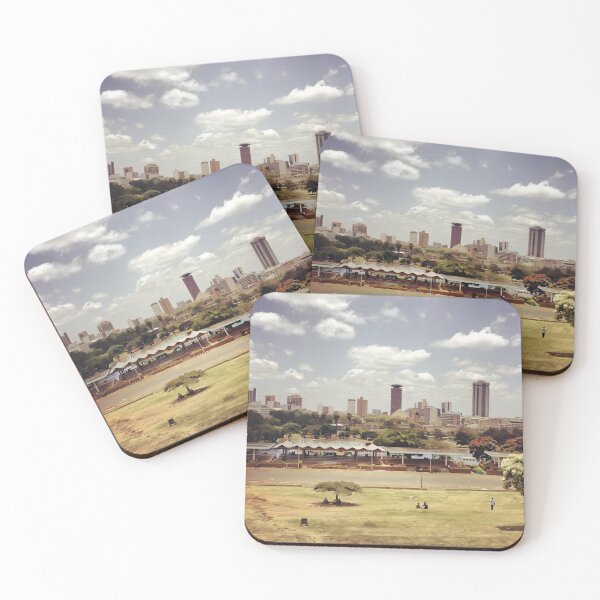 Item preview, All Over Graphic Print of Nairobi - Skyline, Nairobi Kenya Kenya Cityscape designed and sold by Oh Halo Berry.