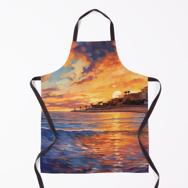 Item preview, Oil Painting of a Coastal City in the Mediterranean designed and sold by SingularityGeek.