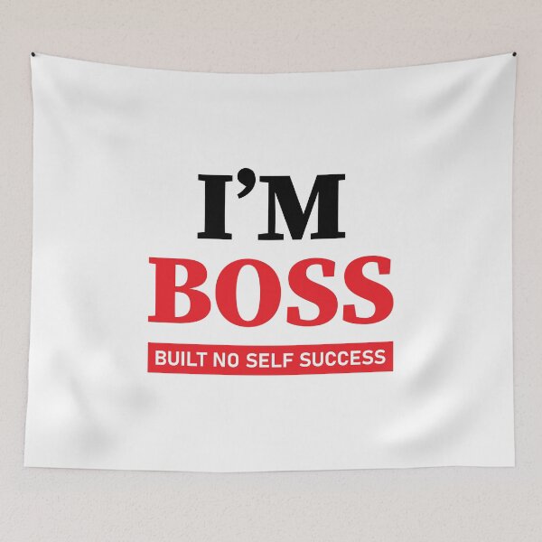 Item preview, funny motive quote I'm BOSS acronym designed and sold by MortalRight.