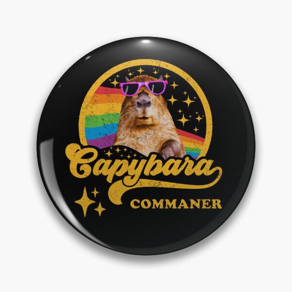 Artikelvorschau, Capybara-Kommandant mit Sonnenbrille und Nagetier-Grafikfoto entworfen und verkauft von Myth-Creatures.