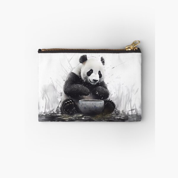 Item preview, Panda Eating Its Favorite Food in a Ceramic Bowl designed and sold by SingularityGeek.