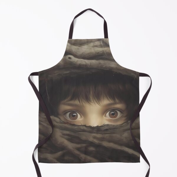 Item preview, Penetrating Gaze of a Child in the Hollow of a Tree's Roots designed and sold by SingularityGeek.
