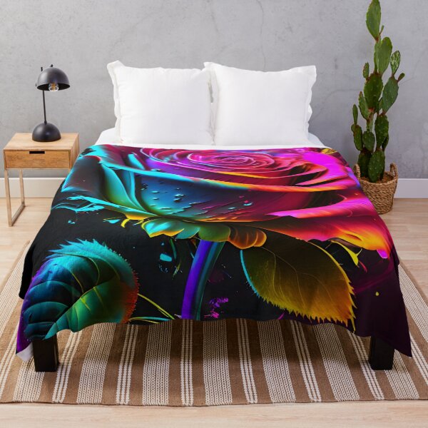 Item preview, Colorful Flower | Neon Splash Art | Modern floral design art | AI art designed and sold by RPDesigns91.