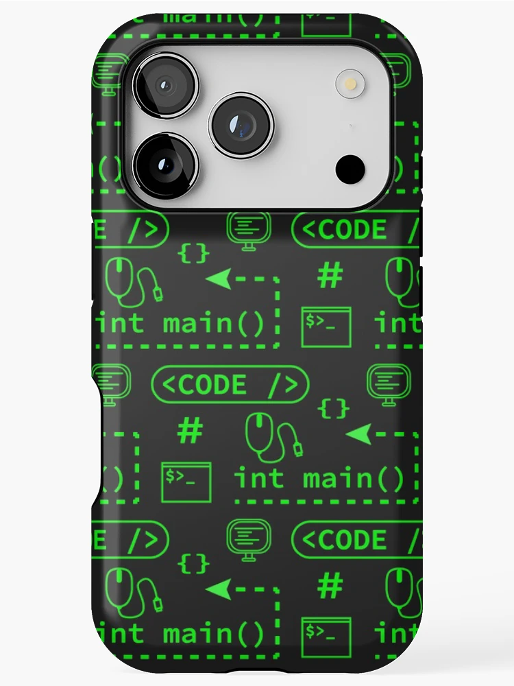 Thumbnail 1 of 4, iPhone Case, Code and stuff pattern designed and sold by Mitchell Smith.
