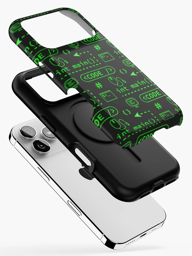 Thumbnail 2 of 4, iPhone Case, Code and stuff pattern designed and sold by Mitchell Smith.