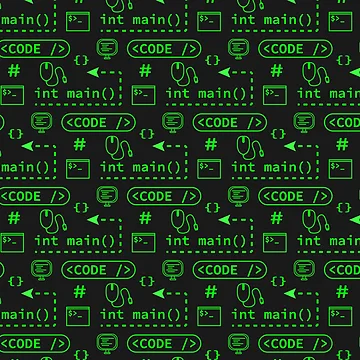 Artwork thumbnail, Code and stuff pattern by Mitchell Smith