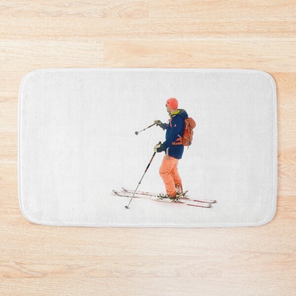 Item preview, "This way. Follow me" - Skier Navigating in a Whiteout, Lost in the French Alps designed and sold by Oh Halo Berry.