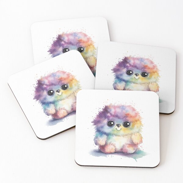 Item preview, Cute baby fluffy monster designed and sold by baggycatsworld.