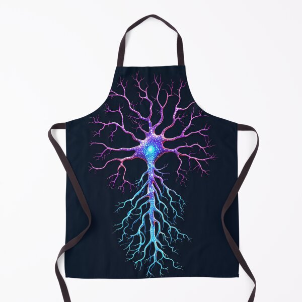 Item preview, Representation of a Neuron with Its Different Branches in Vivid Colors designed and sold by SingularityGeek.