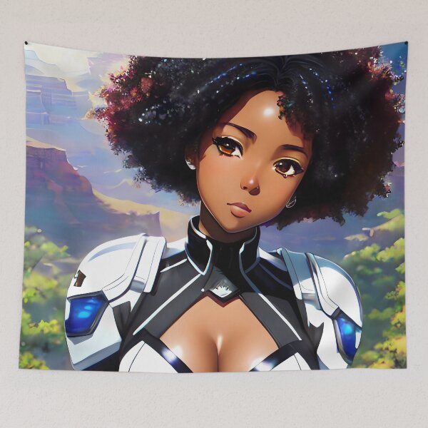 Item preview, Canyon Blues | Black Anime Girl designed and sold by blackanimemecca.