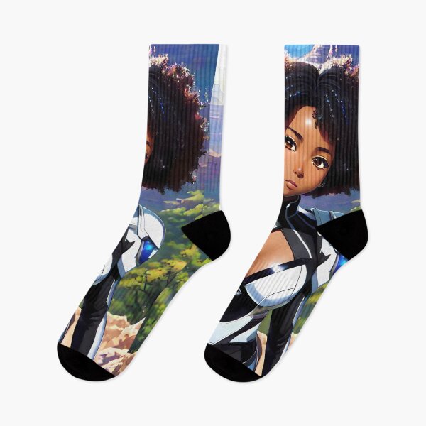 Item preview, Canyon Blues | Black Anime Girl designed and sold by blackanimemecca.