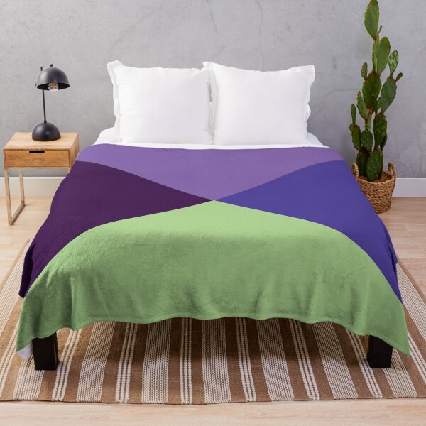 Item preview, Four Triangular Colors | Purple, Blue Iris, Neon Green and Indigo designed and sold by rsty11.