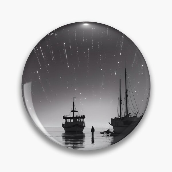 Item preview, Shower of Stars with Low Tide in a Fishing Port designed and sold by SingularityGeek.