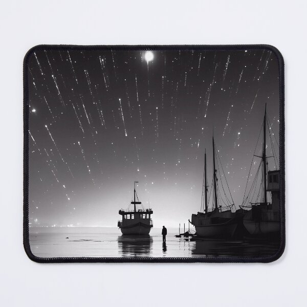 Item preview, Shower of Stars with Low Tide in a Fishing Port designed and sold by SingularityGeek.