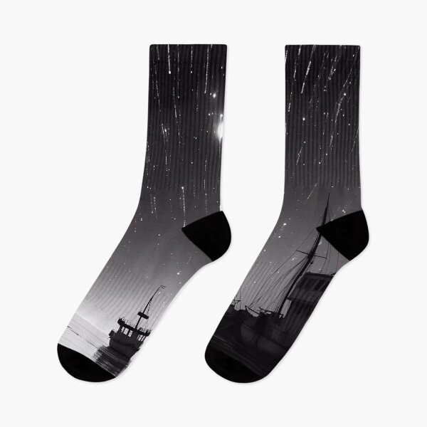 Item preview, Shower of Stars with Low Tide in a Fishing Port designed and sold by SingularityGeek.