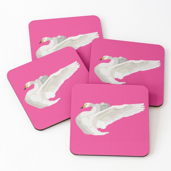 Item preview, W is for Whooper Swan , Whooper Swan – Graceful Northern Waterfowl Illustration designed and sold by PrettylittlepastelUk.