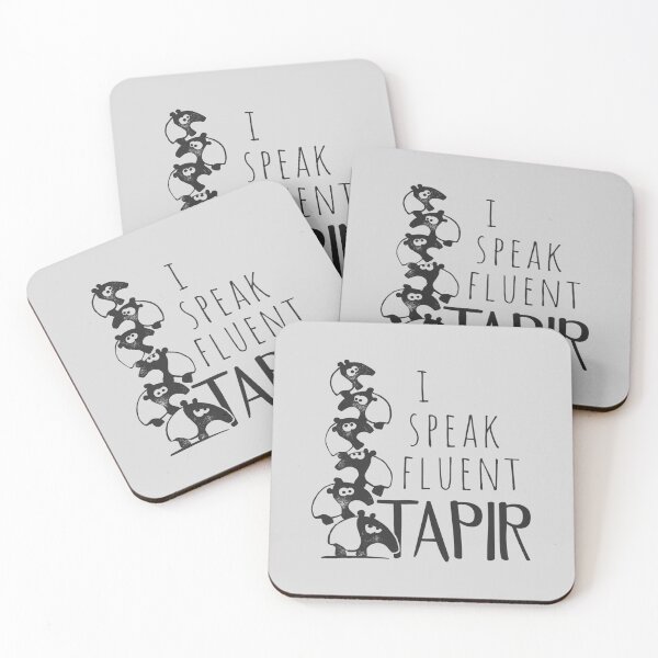 Artikelvorschau, I Speak Fluent Tapir! Cooler Haufen Schabracken-Tapire entworfen und verkauft von Skizzenmonster.