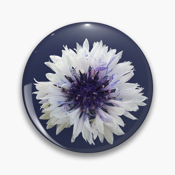 Item preview, Cottage Core White Cornflower designed and sold by suekieper.