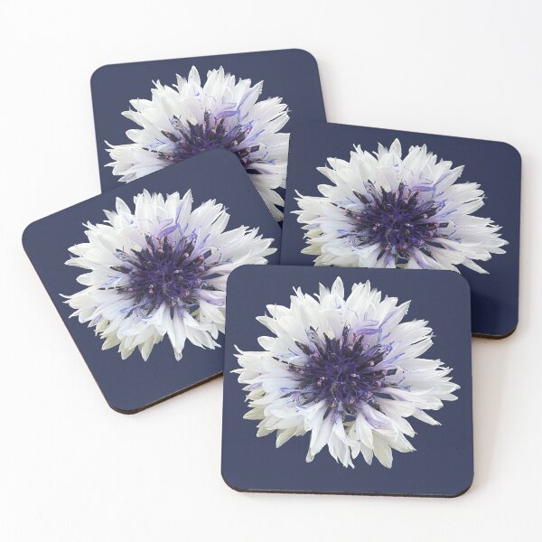Item preview, Cottage Core White Cornflower designed and sold by suekieper.