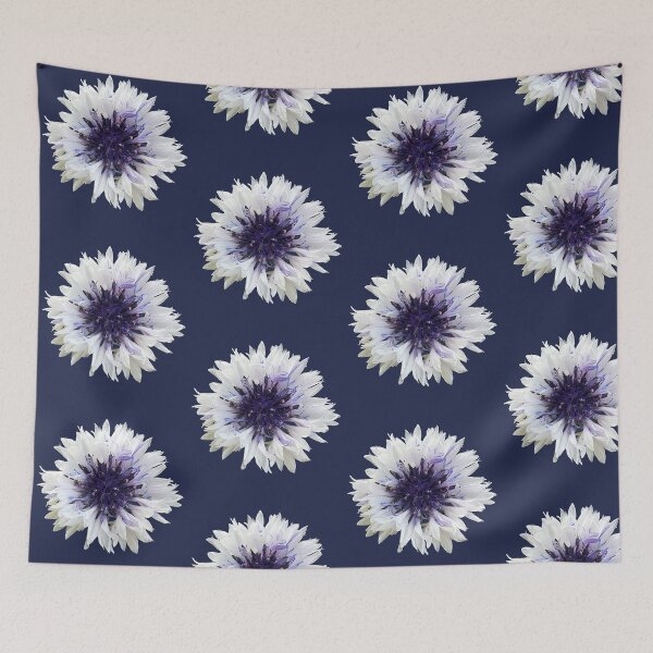 Item preview, Cottage Core White Cornflower designed and sold by suekieper.