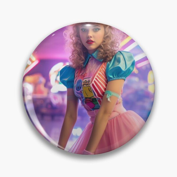 Item preview, 80's roller girl - kitch art designed and sold by Foreververypoor.
