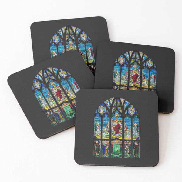 Item preview, Christ Jesus & Angels Retro Stained Glass Church Cathedral  designed and sold by ManuelMQuinlan.