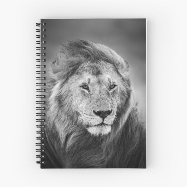 Item preview, Majestic Monochrome Lion designed and sold by Alison Lee Rubie.