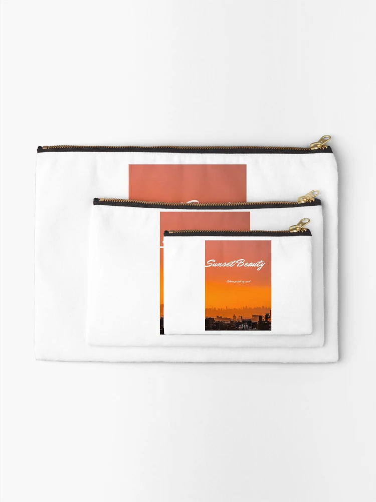 Thumbnail 2 of 4, Zipper Pouch, sunset designed and sold by auraRM studio.