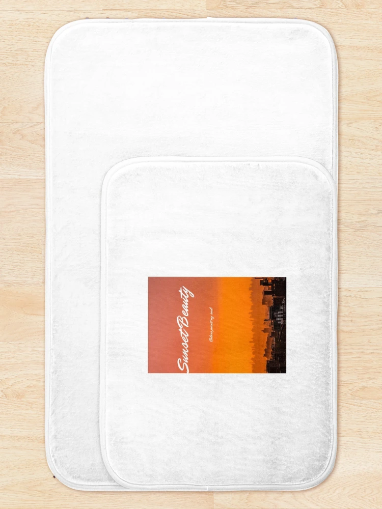 Thumbnail 5 of 6, Bath Mat, sunset designed and sold by auraRM studio.