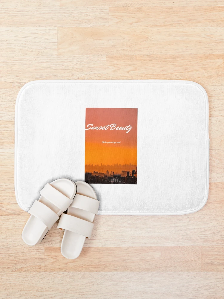 Thumbnail 1 of 6, Bath Mat, sunset designed and sold by auraRM studio.