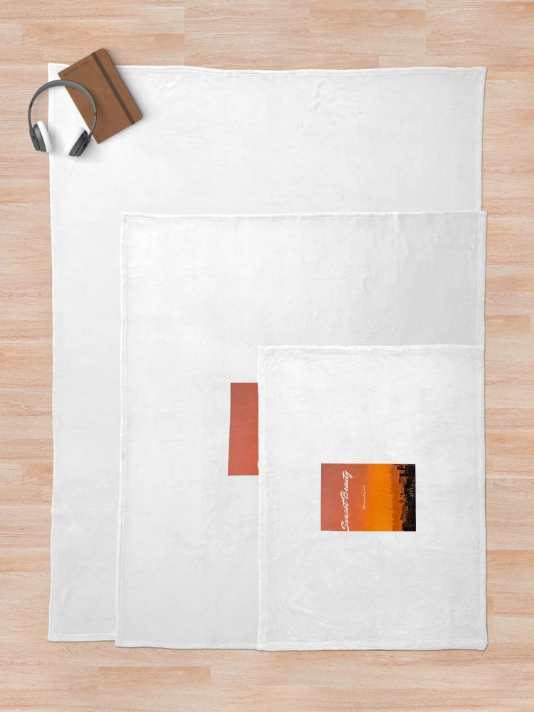 Thumbnail 5 of 6, Throw Blanket, sunset designed and sold by auraRM studio.