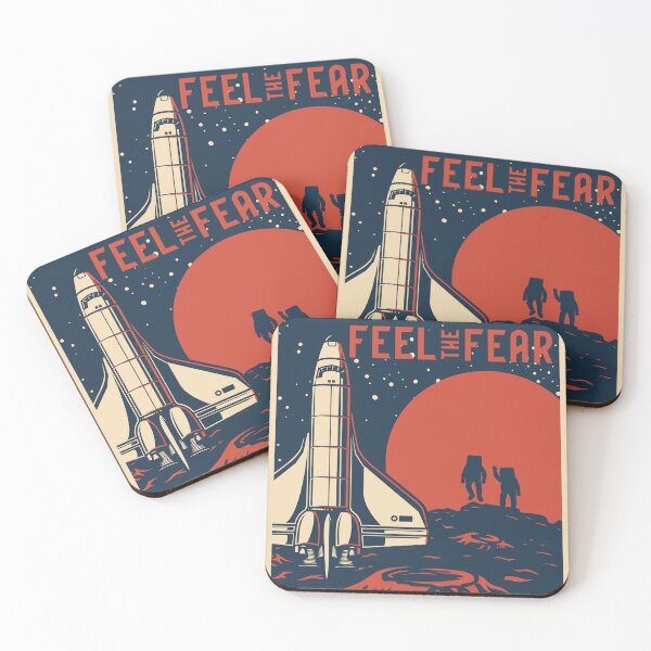 Item preview, The Space and Fear Vintage Space Exploration designed and sold by Vector Scout Lab.