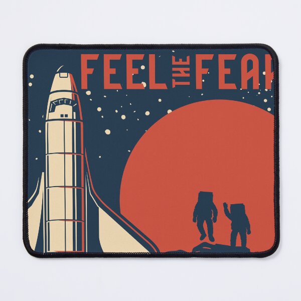 Item preview, The Space and Fear Vintage Space Exploration designed and sold by Vector Scout Lab.