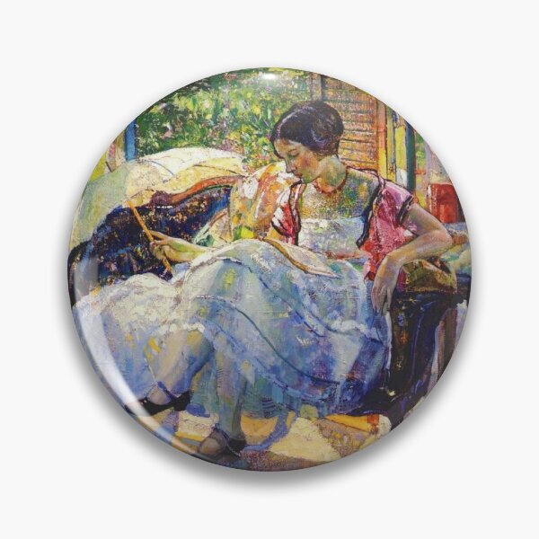 Item preview, Lady Reading (20th century) - Richard E. Miller designed and sold by SALON DES ARTS.